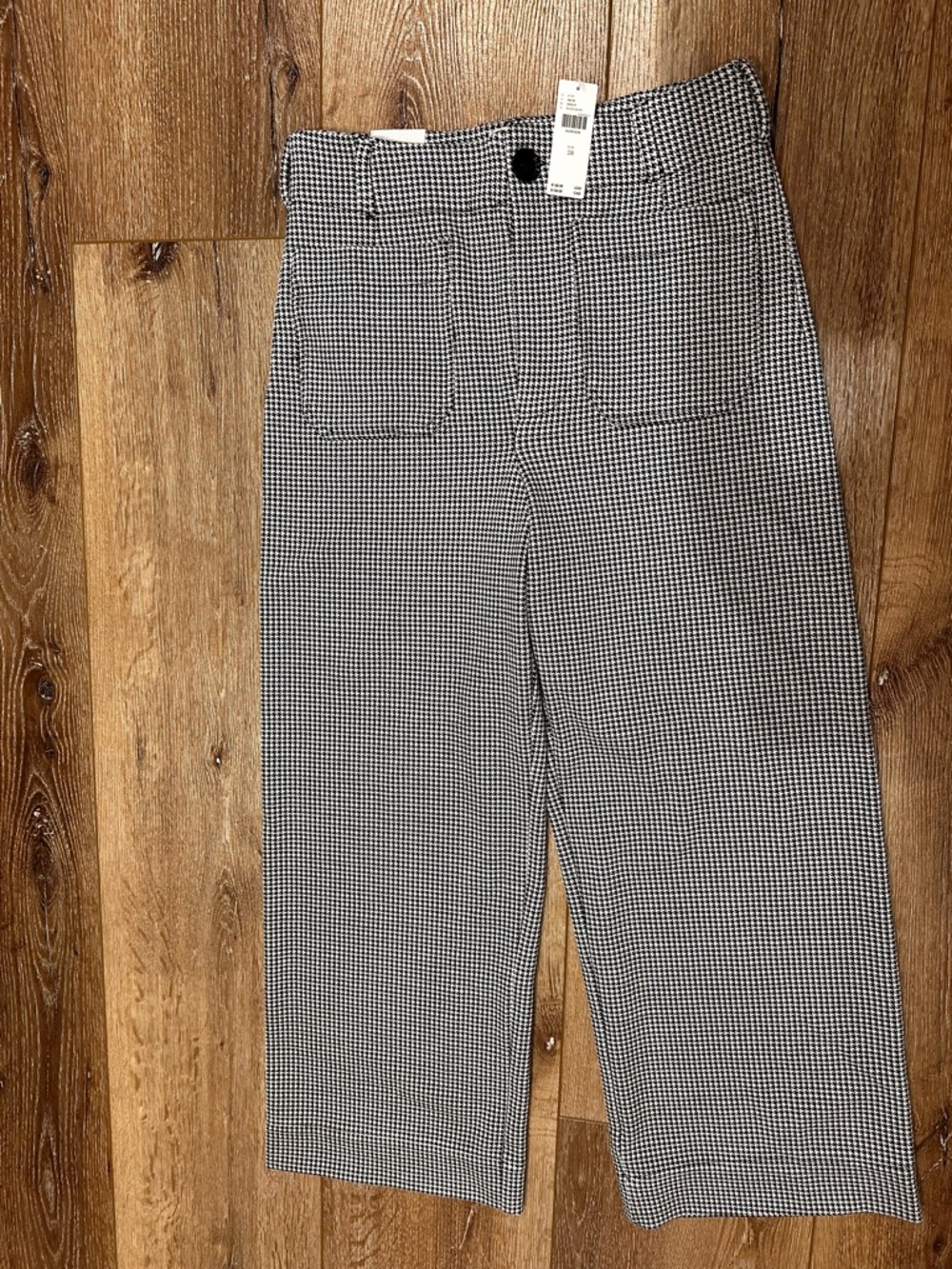 Maeve Colette Houndstooth Crop Wide-Leg Pants - Picture 5 of 7